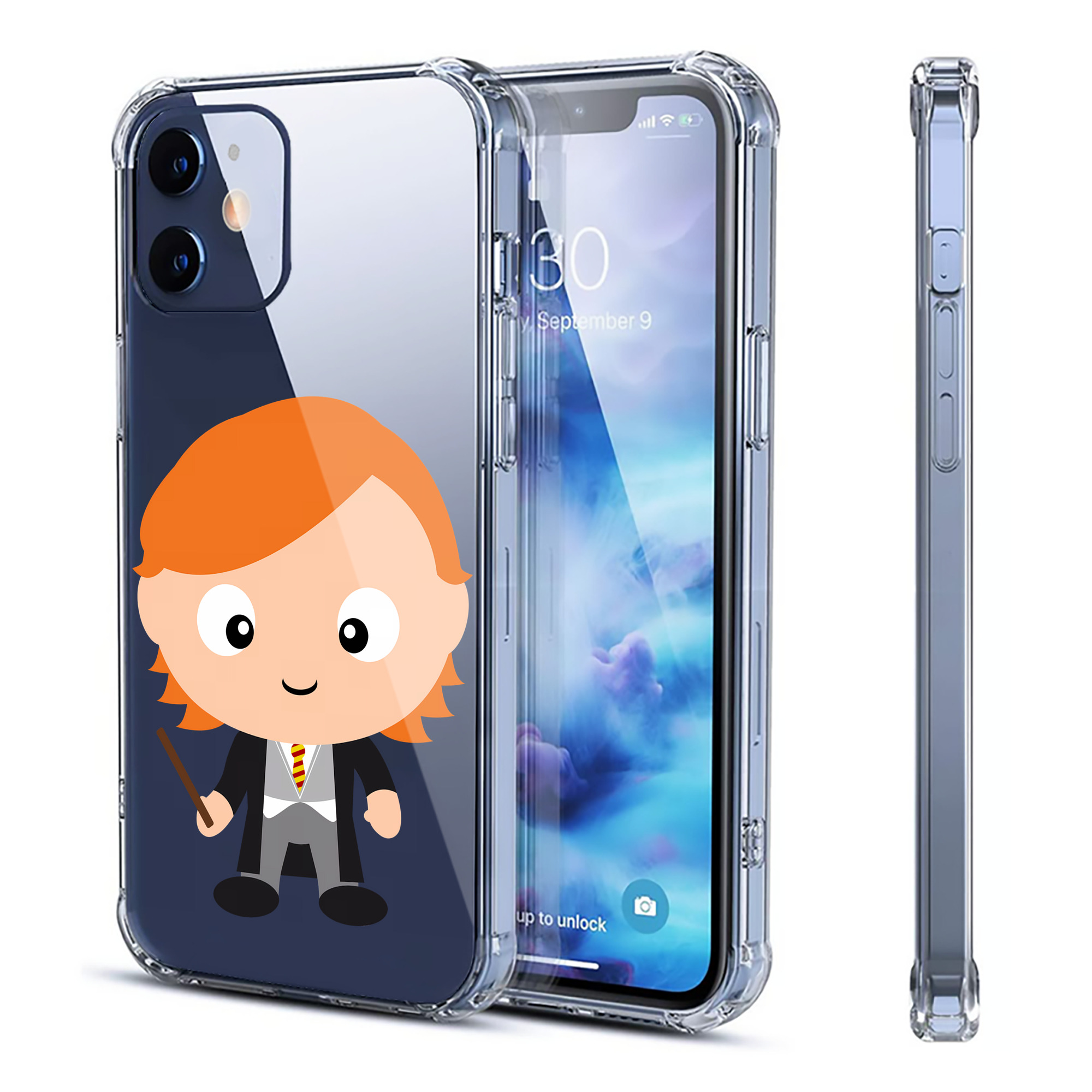 （画像用） Harry Potter ハリー・ポッターシリーズ 【iPhone 12シリーズ対応】透明スマホケース（クリアソフトケース）